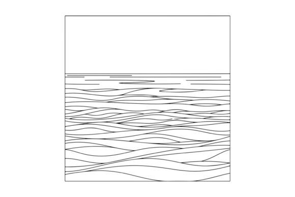 Abstract Ocean Waves Pattern: Graphics & Coloring Pages Amp