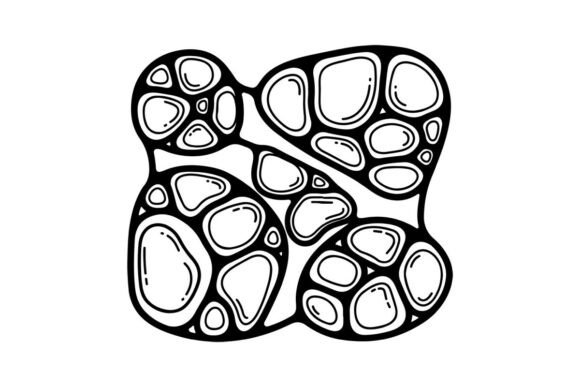 Abstract Organic Shapes: Graphics & Coloring Pages Amp