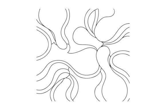Abstract Organic Shapes Pattern: Graphics & Coloring Pages Amp