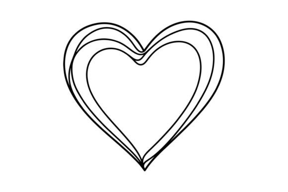 Heart Outline, Simple Love Symbol: Graphics & Coloring Pages Amp