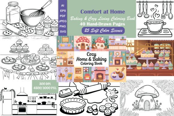 Home Baking Coloring Collection