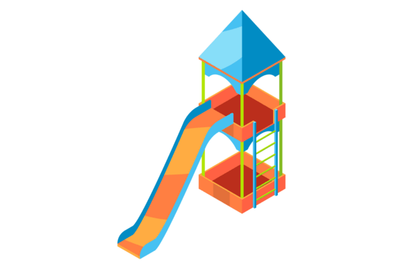 Park Slide Graphics: Playful Illustrations for Handmade Products