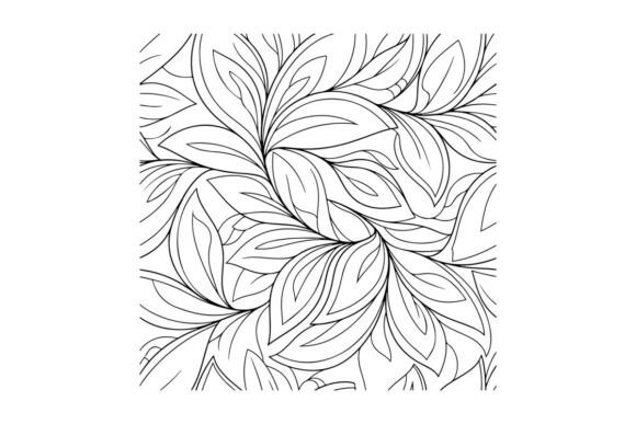 Seamless Floral Swirl Pattern: Graphics & Coloring Pages Amp