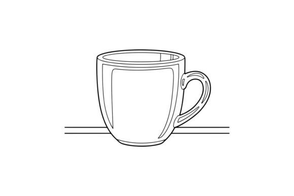 Simple Outline Coffee Mug