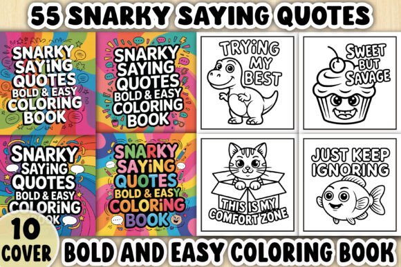 Snarky Saying Quotes Coloring Page