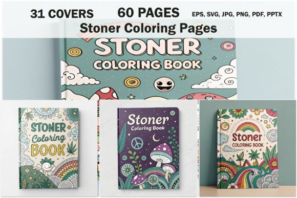 Stoner Coloring Book for Adults: Graphics & Coloring Pages Amp