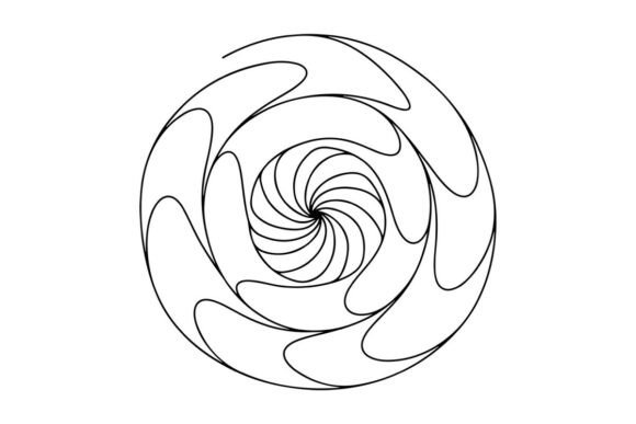 Swirling Vortex Pattern, Abstract Design